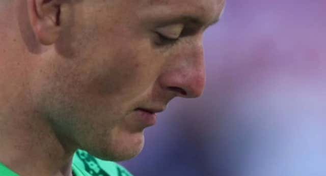 El portero de los ‘Three lions’ recurrió a las anotaciones en su botella para pasar a semis