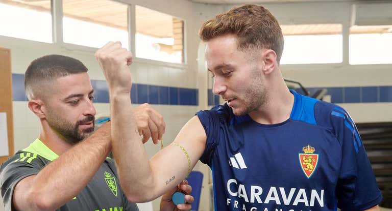 Primer día de pruebas para los jugadores del Real Zaragoza.