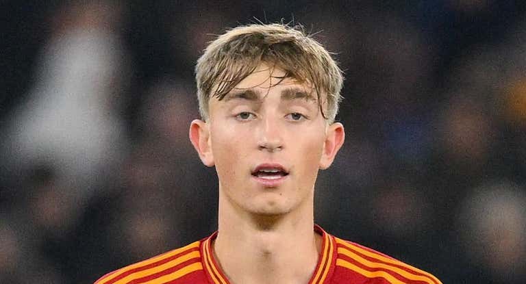 Dean Huijsen, durante su cesión en la Roma.