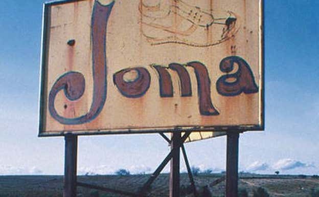 Primer cartel publicitario de Joma.  Joma