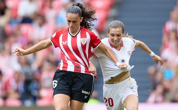 Un partido entre el Athletic y el Sevilla en la última jornada en San Mamés.  LIGA F