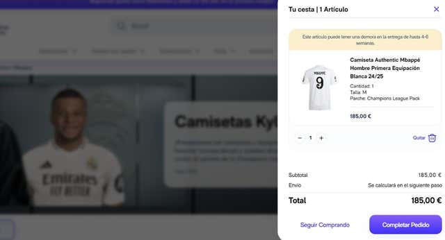 Fiebre por Mbappé: si compras hoy su camiseta, no te llegará para el inicio de LaLiga