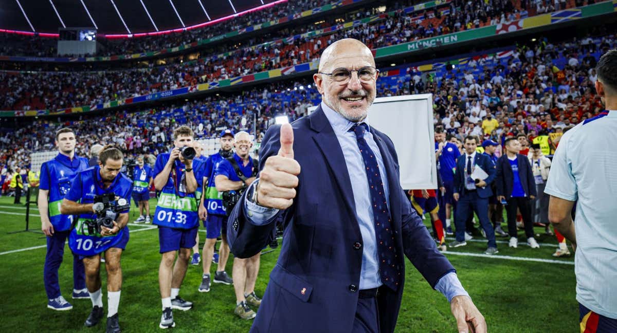 De la Fuente, tras ganar a Francia en semifinales./RFEF