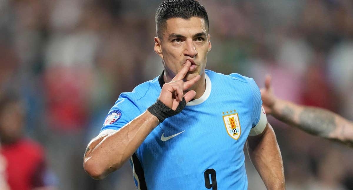 Luis Suárez celebra su gol ante Canadá. /AFP