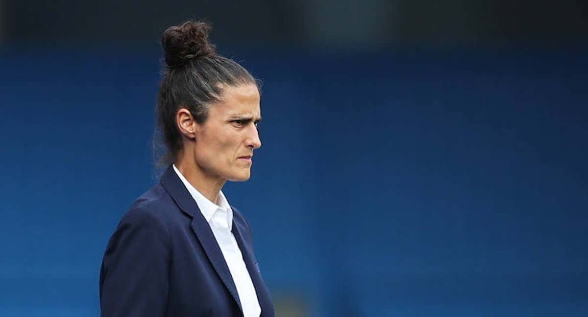 Montse Tomé, durante el partido ante Bélgica. /RFEF