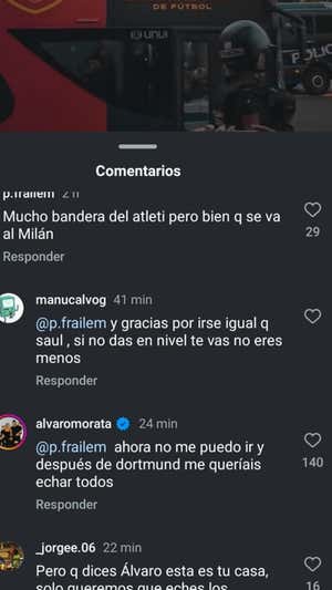 Morata ya no se corta con su salida del Atlético: «Ahora no me puedo ir y después de Dortmund me queríais echar todos»