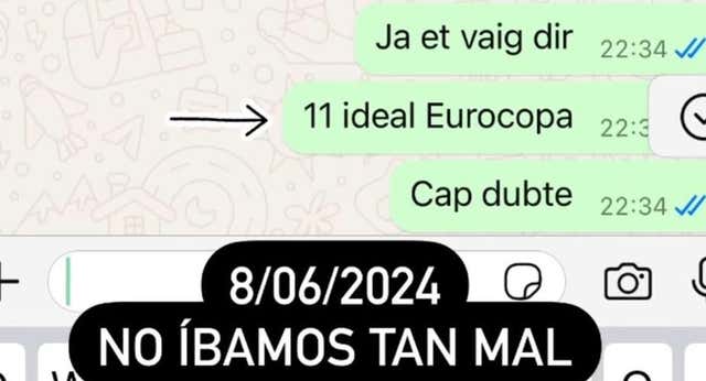 El whatsapp premonitorio con Cucurella antes de la Eurocopa que le adelantó que estaría en el once ideal