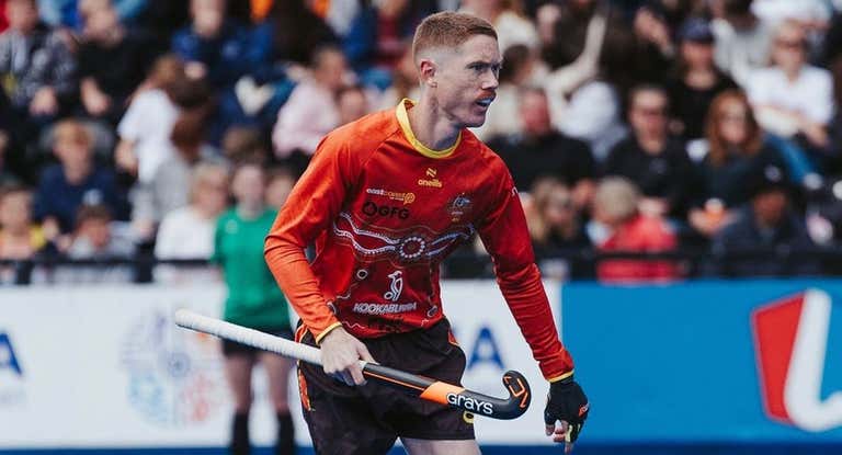 Matthew Dawson durante un partido con la selección australiana.