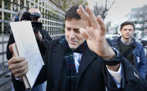 Eufemiano Torres, en su llegada a los juzgados en 2013 para declarar dentro del marco de la Operación Puerto.  EFE