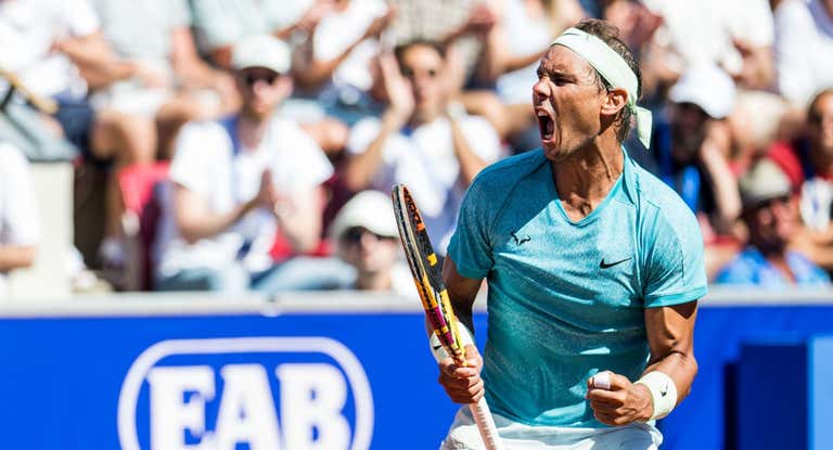 Rafael Nadal, durante el torneo de Bastad, el último que ha disputado antes de los Juegos Olímpicos.