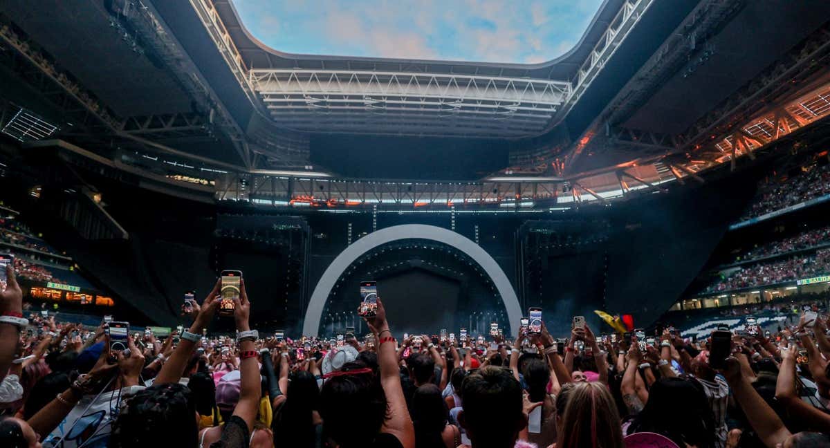Imagen de uno de los conciertos de Karol G celebrados en el Bernabéu.