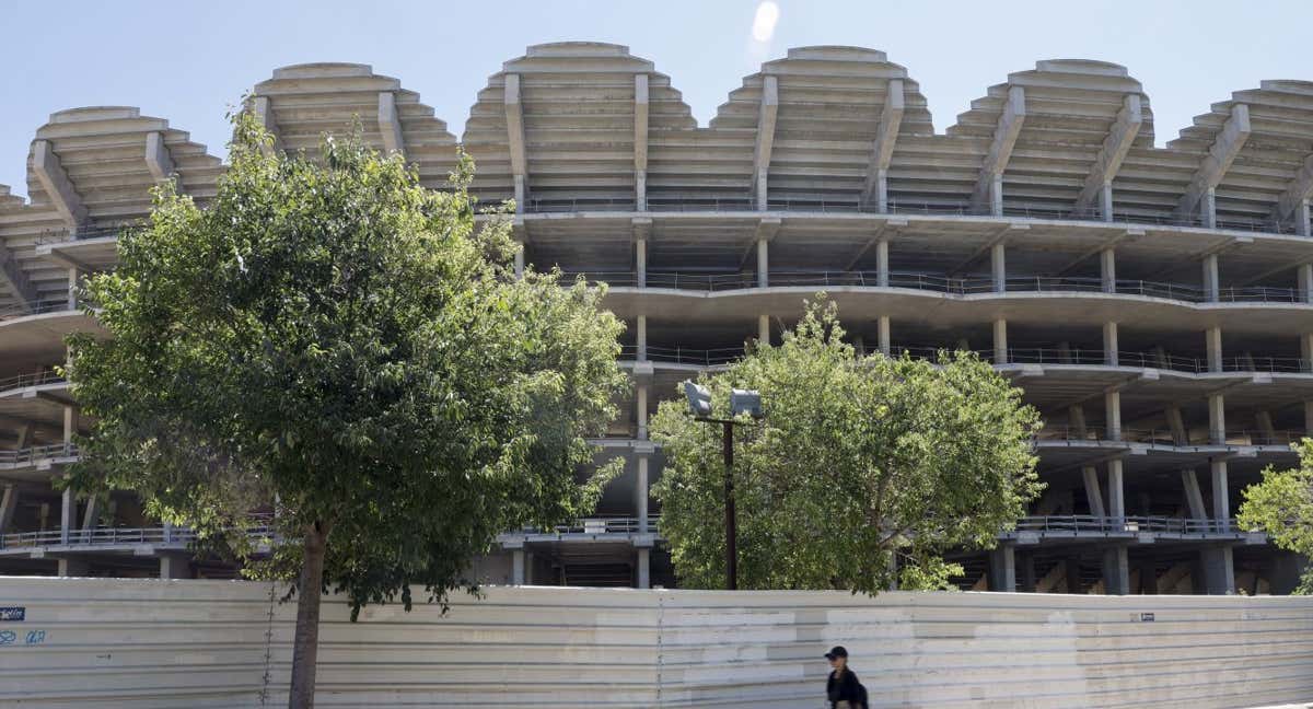 Las afueras del Nou Mestalla.