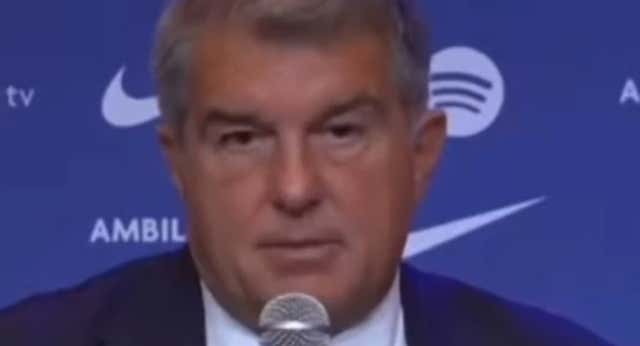 En la presentación de Flick, el presidente explicó las razones de la destitución del exentrenador culé.
