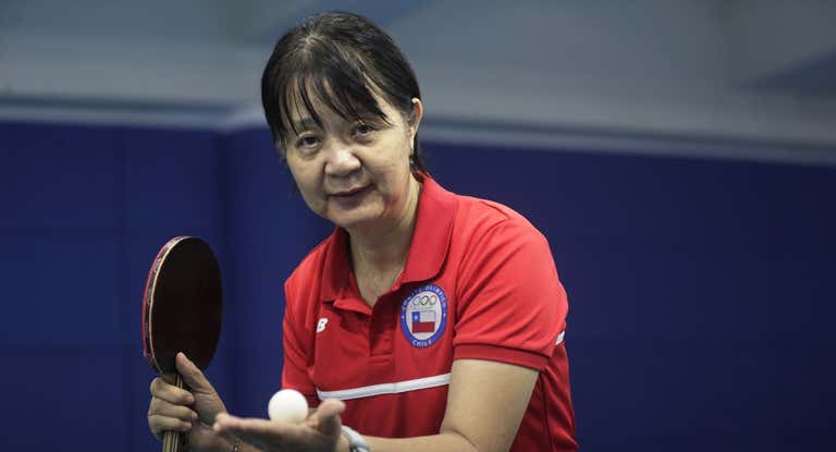 Tania Zeng en un entrenamiento previo a la cita en París.