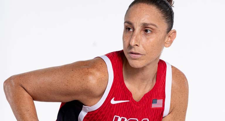 Diana Taurasi en la sesión de fotos oficiales.
