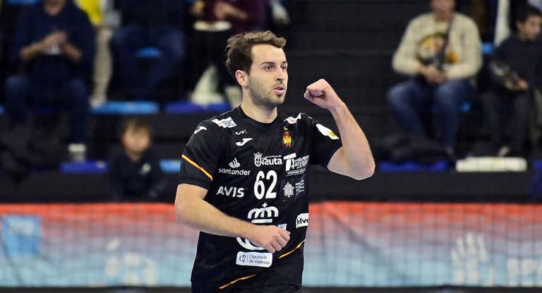 Kauldi Odriozola (27), en un partido con los Hispanos.