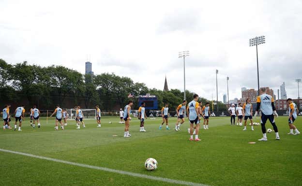 Sesión del Real Madrid en Chicago. Real Madrid