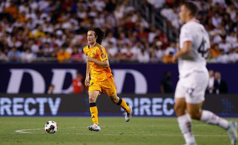 Joan Martínez, en la pretemporada del Real Madrid.