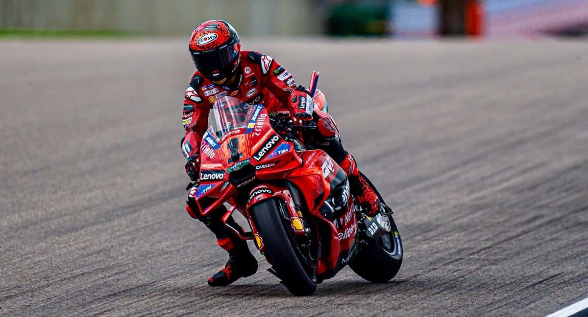 Pecco Bagnaia, en pista.