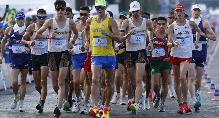 Los 20 km de marcha masculinos de los Juegos.