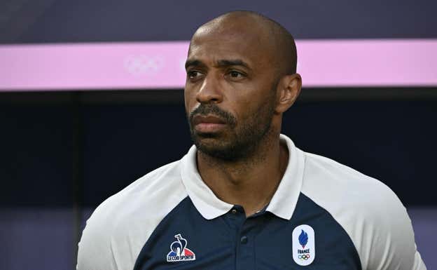 Thierry Henry, seleccionador de Francia en los Juegos Olímpicos.  AFP