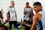 Primer día en la oficina para Kylian Mbappé: entrenamiento en el gimnasio y pegado a Jude Bellingham