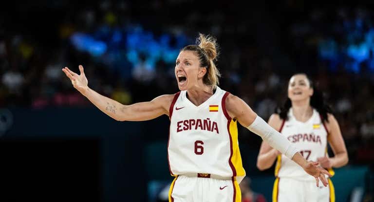 Laura Gil durante el partido ante Bélgica.