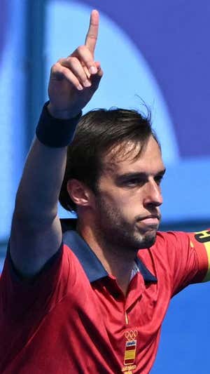 Marc Casalles celebra su gol.  Reuters