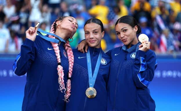 Rodman, Swanson y Sophia Smith.  USWNT