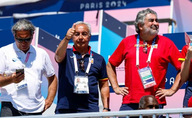 Alejandro Blanco, presidente del COE, junto José Manuel Rodríguez Uribes, presidente del CSD. Efe
