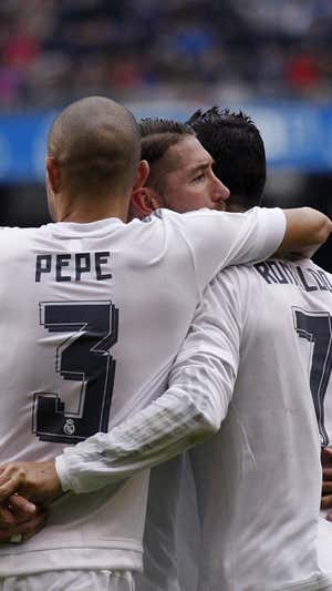 Sergio Ramos y el portugués formaron una de las mejores duplas de centrales en la historia del fútbol.  ARCHIVO