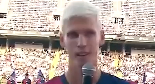 Dani Olmo se estrena ante su afición el Gamper