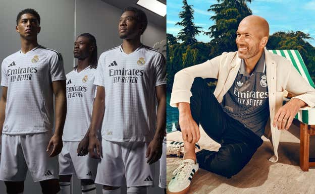 Equipaciones del Real Madrid por Adidas.  RELEVO