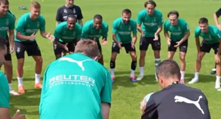 Con este juego se lo pasan en grande en los entrenamientos del club alemán.