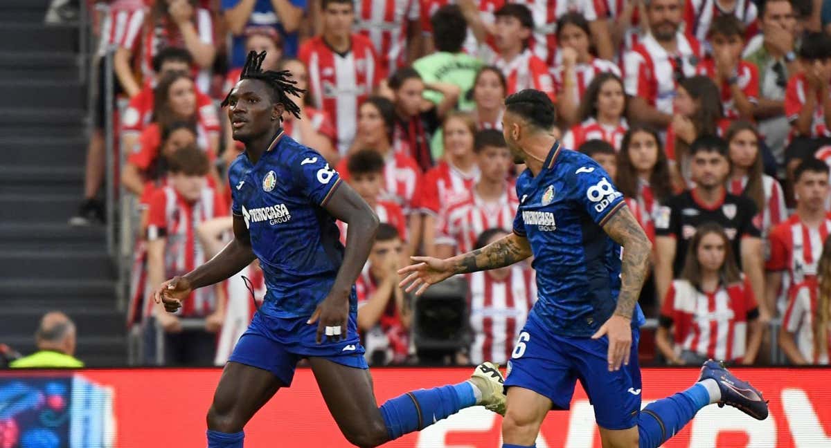 Chrisantus Uche, durante el Athletic Club - Getafe.
