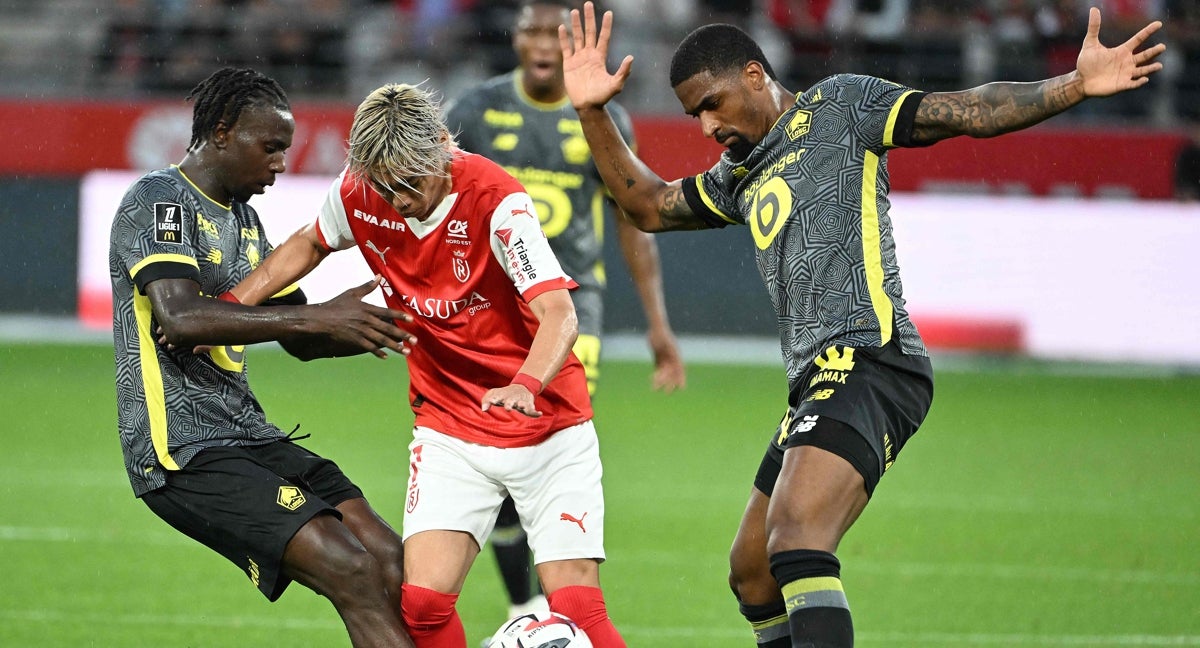 El Lille jugando en la Ligue 1.