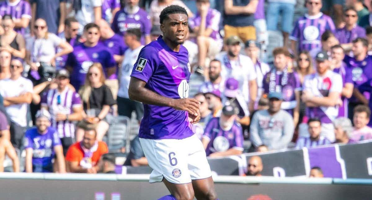 Logan Costa, en un partido de esta temporada con el Toulouse.