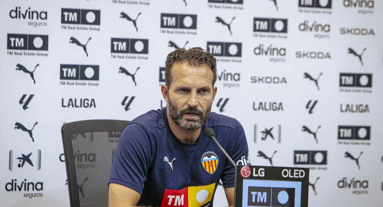 Rubén Baraja en un entrenamiento.