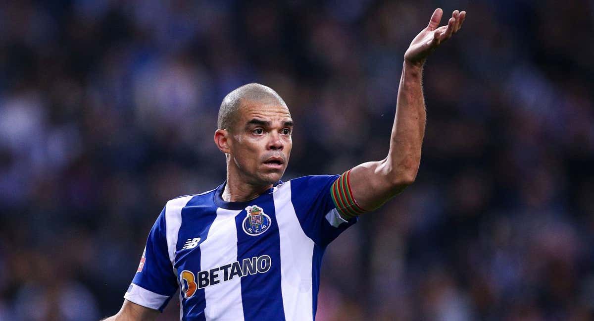 Pepe, en un partido con el Oporto la temporada pasada.