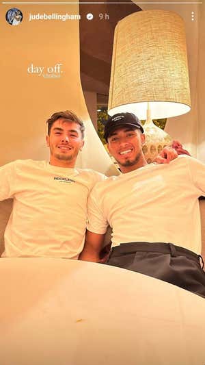 Jude Bellingham y Brahim Díaz. @judebellingham