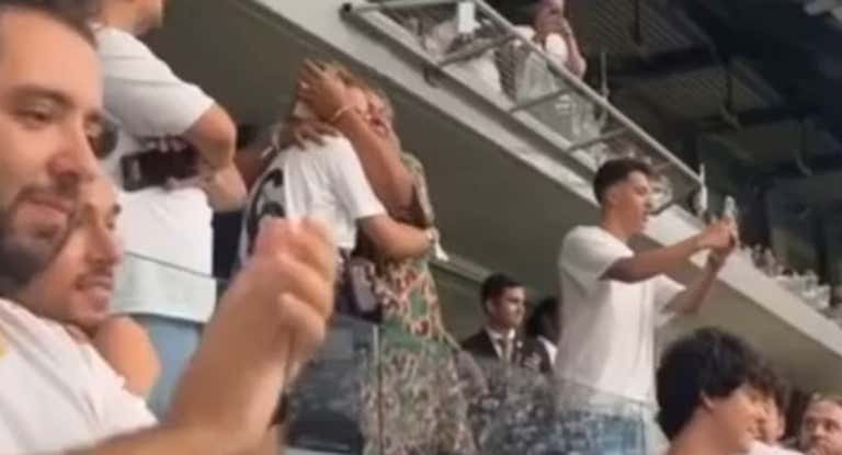 Así vivió la madre de Endrick el primer gol de su hijo en el Madrid.
