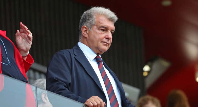 Joan Laporta en el palco del Johan.