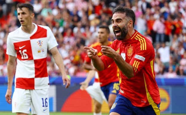 Carvajal, infalible.  REUTERS