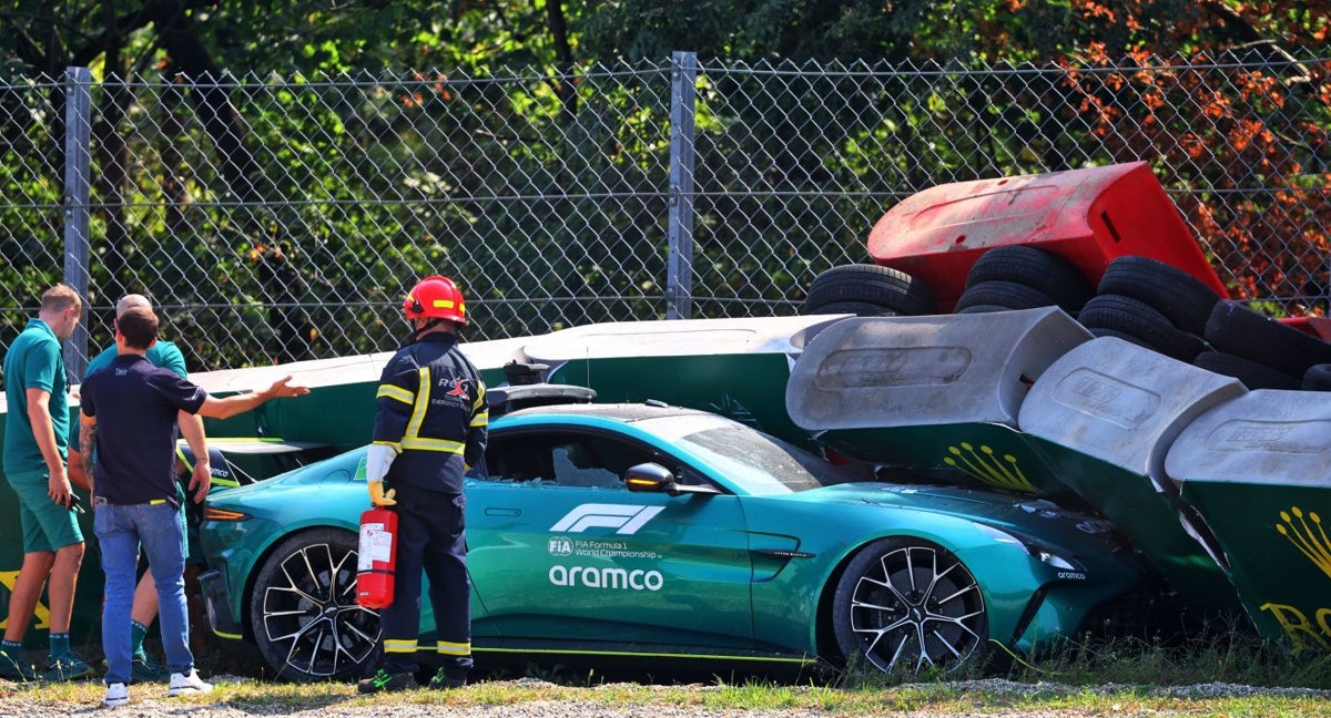 Accidente del Safety Car en el circuito de Monza.