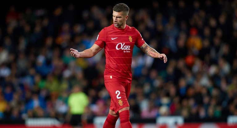 Nastasic, en un partido con el Mallorca.
