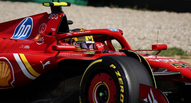 Carlos Sainz, durante los libres de Monza.
