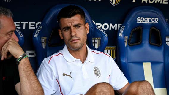 Morata, en el banquillo /AFP