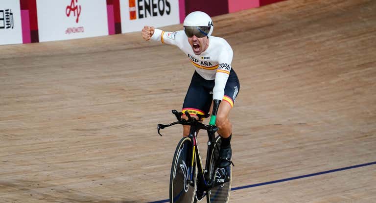El ciclista Alfonso Cabello, doble campeón paralímpico en pista.