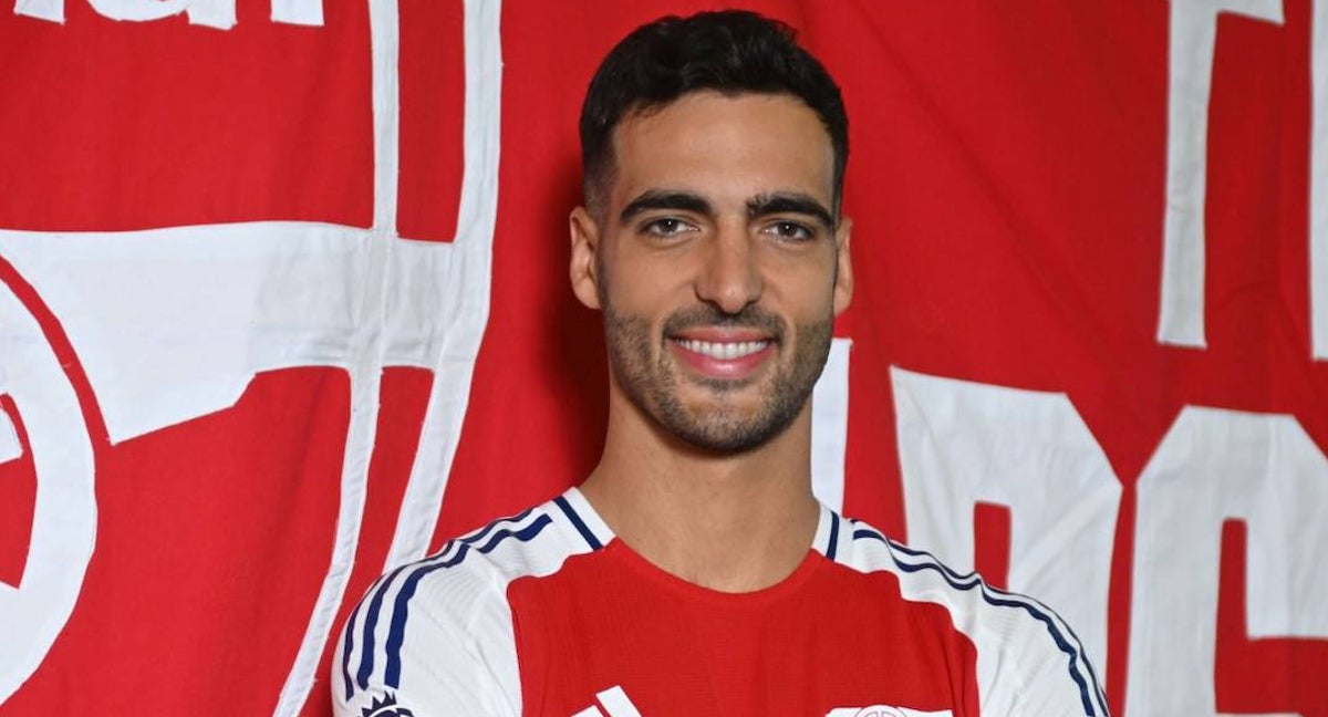 Mikel Merino, con el Arsenal.
