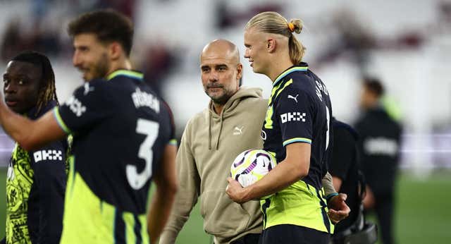 Guardiola y un Haaland cambiado: «No hay un central que lo pueda parar, ni siquiera con una pistola»